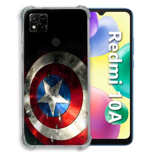 Coque Pour Xiaomi Redmi 10A Captain America Bouclier