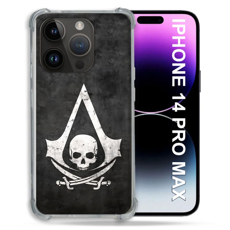 Coque Pour Iphone 14 Pro Plus Assassin Creed Tete Mort