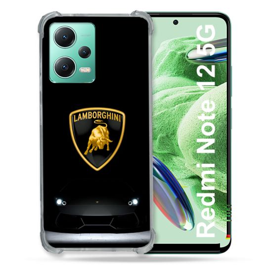 Coque Pour Xiaomi Redmi Note 12 5G Lamborghini Noir