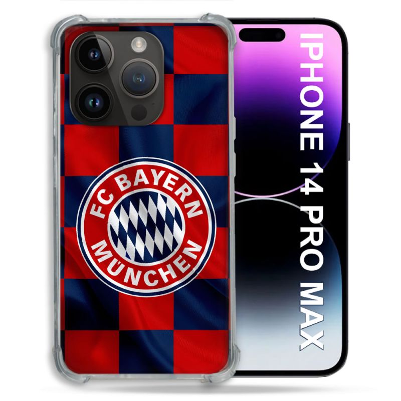 Coque Pour Iphone 14 Pro Plus Foot Bayern Munich Carreaux