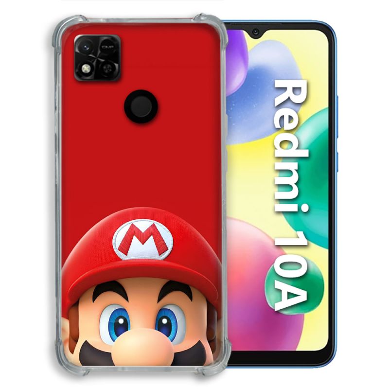 Coque Pour Xiaomi Redmi 10A Mario Rouge