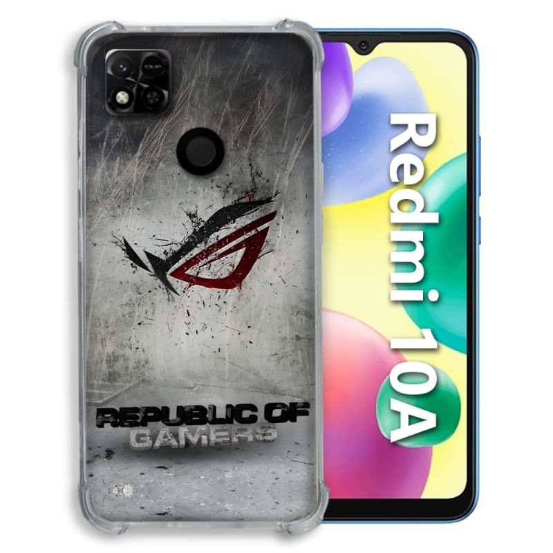 Coque Pour Xiaomi Redmi 10A ROG Gris