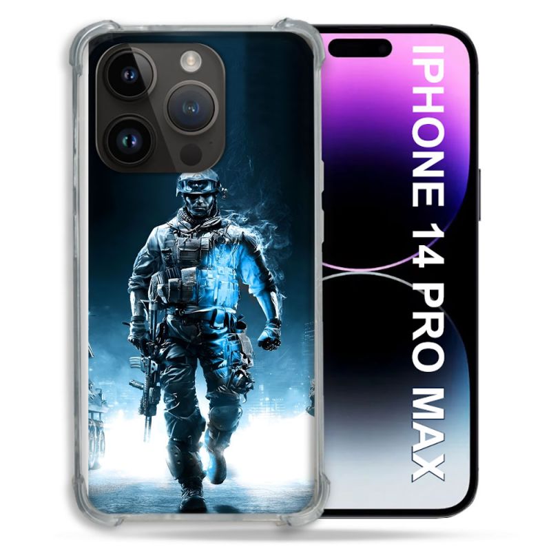 Coque Pour Iphone 14 Pro Plus Call Of Duty Guerrier