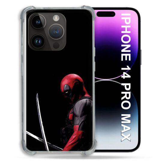 Coque Pour Iphone 14 Pro Plus Deadpool Epee