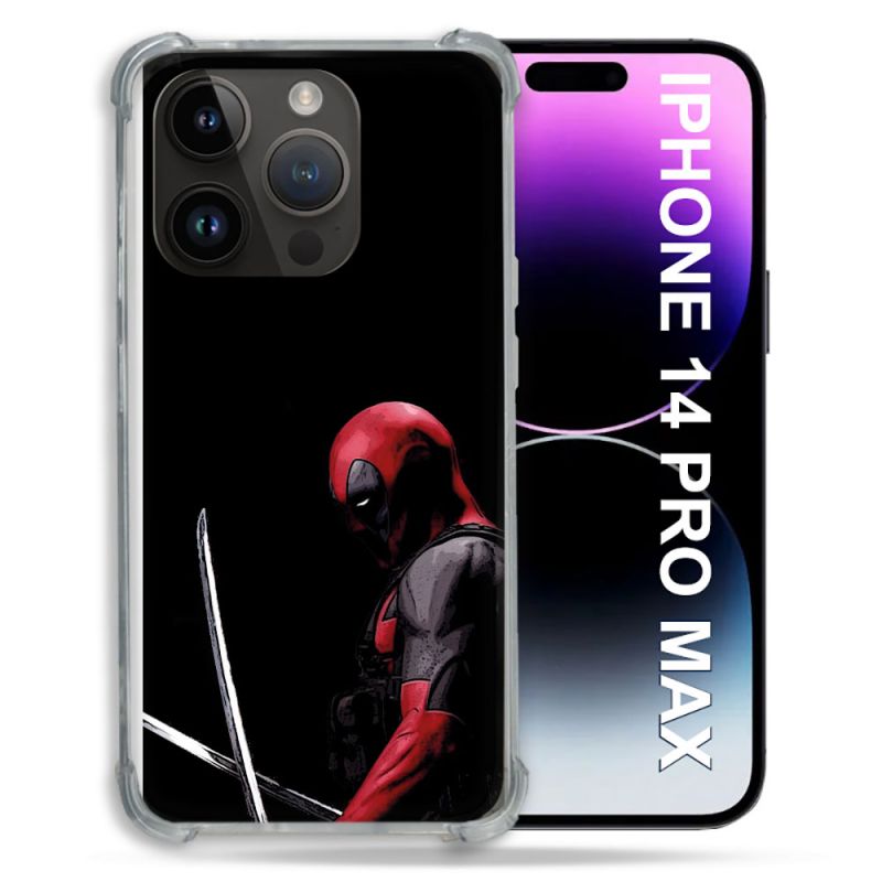 Coque Pour Iphone 14 Pro Plus Deadpool Epee