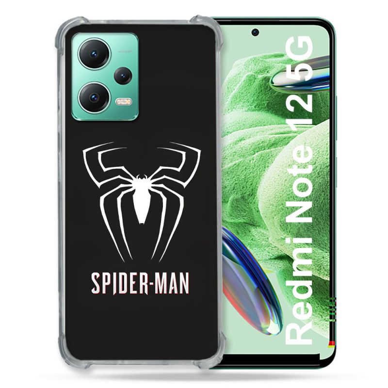 Coque Pour Xiaomi Redmi Note 12 5G Spiderman Logo