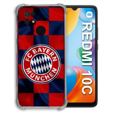 Coque Pour Xiaomi Redmi 10C Foot Bayern Munich Carreaux