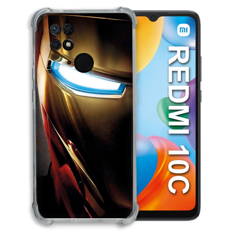 Coque Pour Xiaomi Redmi 10C Iron Man Casque