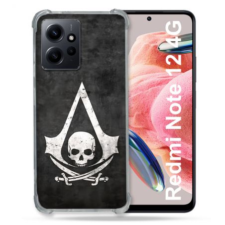 Coque Pour Xiaomi Redmi Note 12 4G Assassin Creed Tete Mort