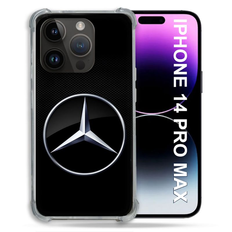 Coque Pour Iphone 14 Pro Plus Mercedes Carbone