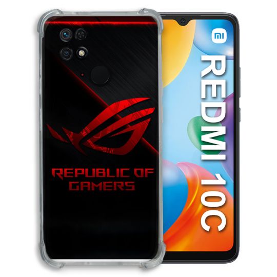 Coque Pour Xiaomi Redmi 10C ROG Rouge