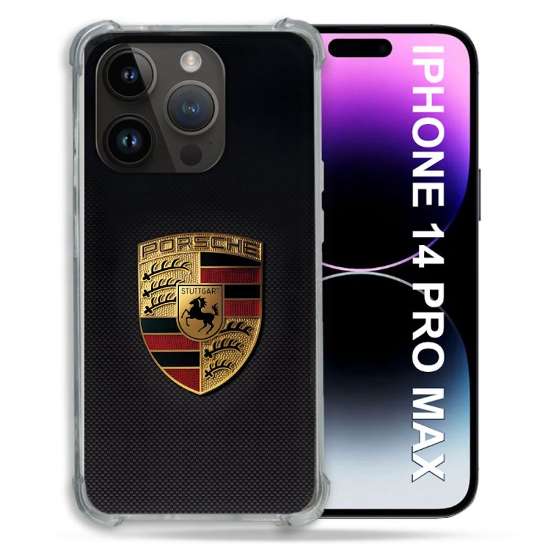 Coque Pour Iphone 14 Pro Plus Porsche Carbone