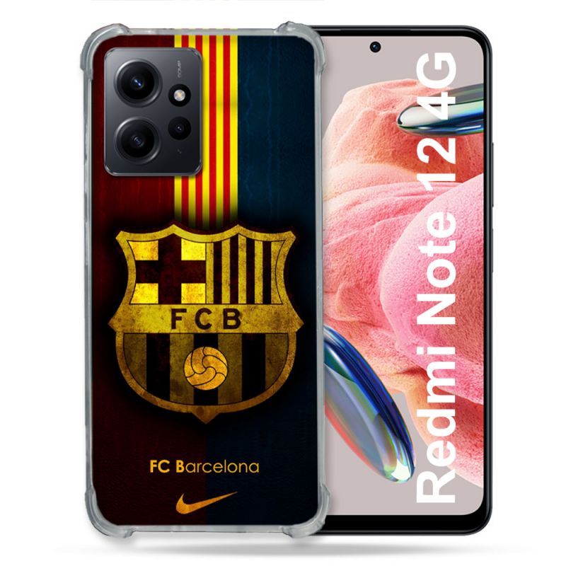Coque Pour Xiaomi Redmi Note 12 4G Foot FC Barcelone Vintage
