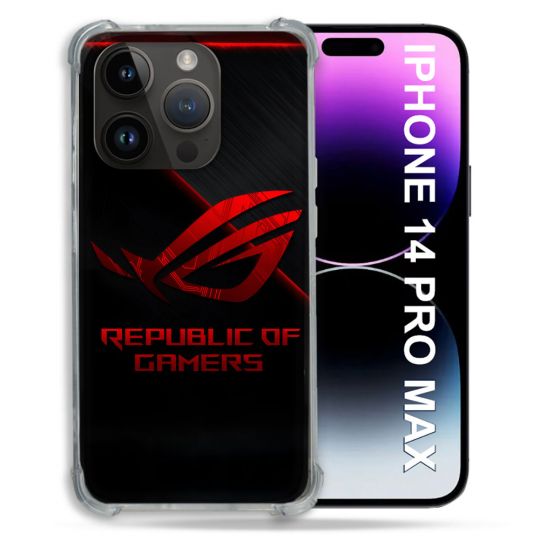 Coque Pour Iphone 14 Pro Plus ROG Rouge