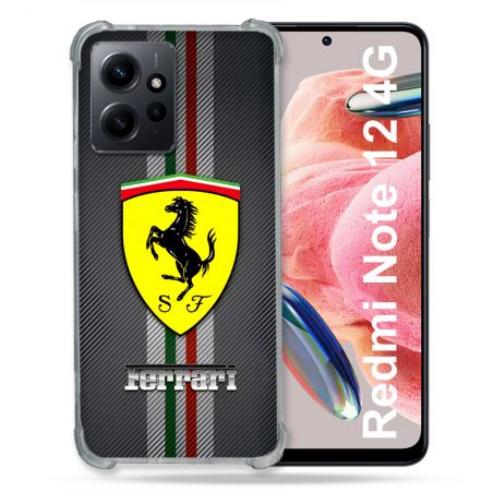 Coque Pour Xiaomi Redmi Note 12 4G Ferrari Carbone