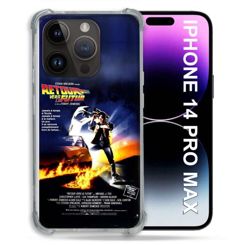 Coque Pour Iphone 14 Pro Plus Retour Vers Le Futur Affiche