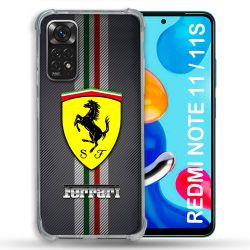 Coque Pour Xiaomi Redmi Note 11 / 11S Ferrari Carbone