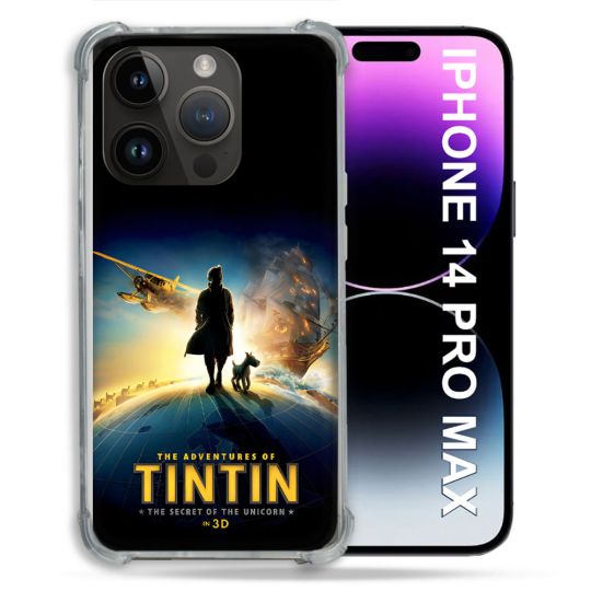 Coque Pour Iphone 14 Pro Plus Tintin Affiche