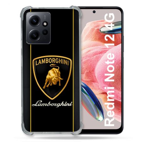 Coque Pour Xiaomi Redmi Note 12 4G Lamborghini Carbone