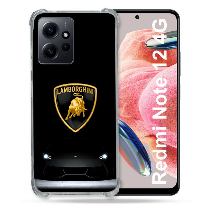 Coque Pour Xiaomi Redmi Note 12 4G Lamborghini Noir
