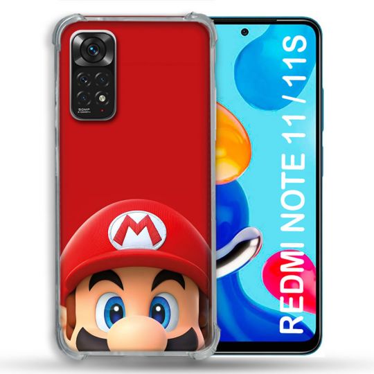 Coque Pour Xiaomi Redmi Note 11 / 11S Mario Rouge