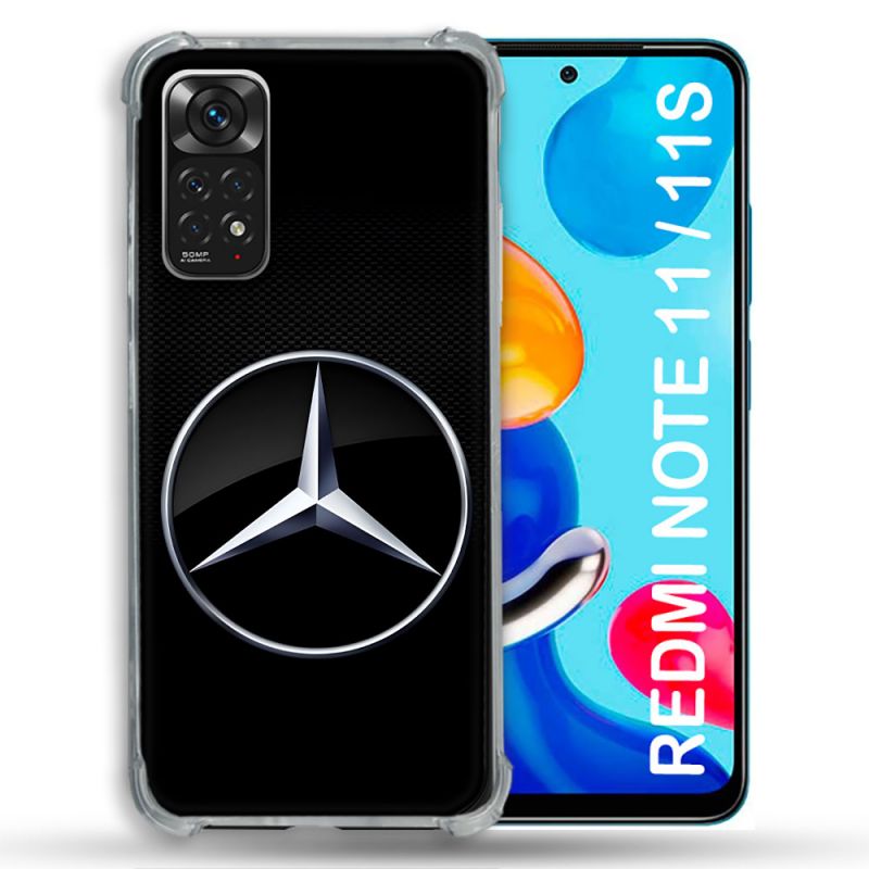 Coque Pour Xiaomi Redmi Note 11 / 11S Mercedes Carbone