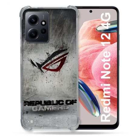 Coque Pour Xiaomi Redmi Note 12 4G ROG Gris