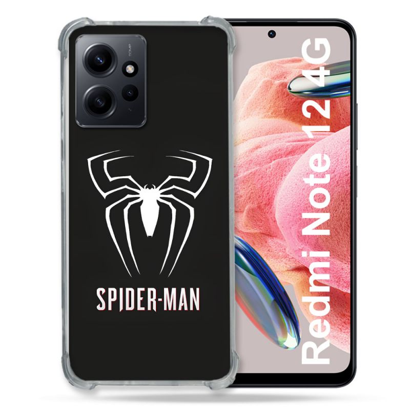 Coque Pour Xiaomi Redmi Note 12 4G Spiderman Logo