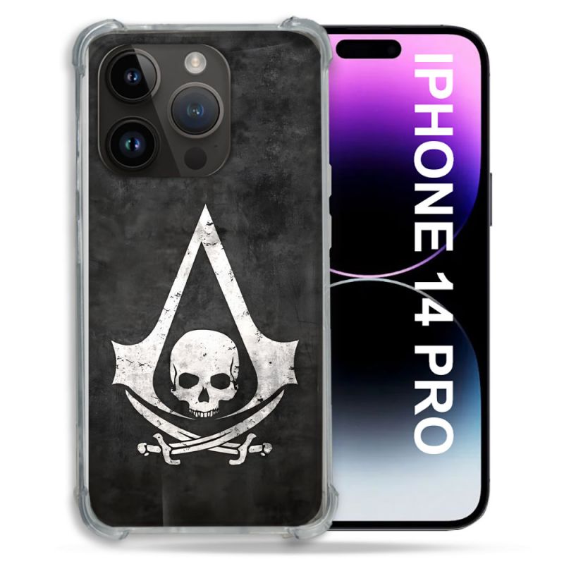 Coque Pour Iphone 14 Pro Assassin Creed Tete Mort