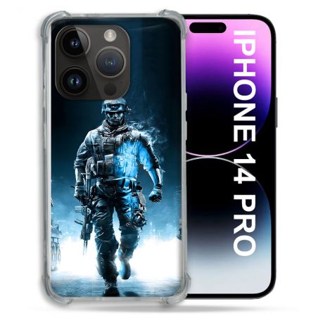 Coque Pour Iphone 14 Pro Call Of Duty Guerrier