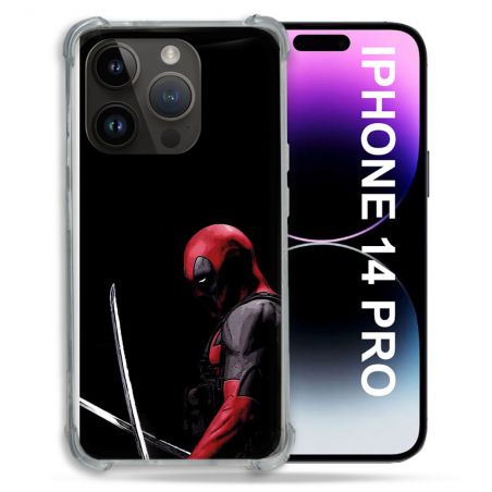 Coque Pour Iphone 14 Pro Deadpool Epee