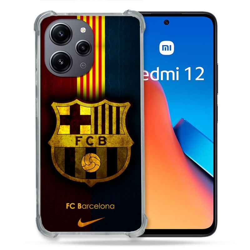 Coque Pour Xiaomi Redmi 12 5G Foot FC Barcelone Vintage