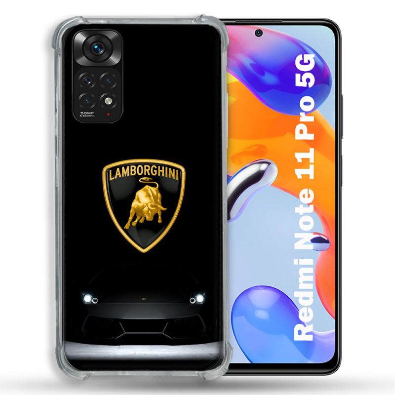 Coque Pour Xiaomi Redmi Note 11 Pro / 11 Pro 5G Lamborghini Noir