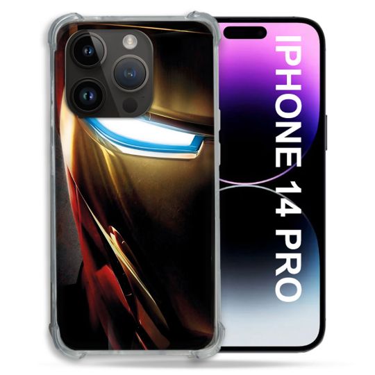 Coque Pour Iphone 14 Pro Iron Man Casque