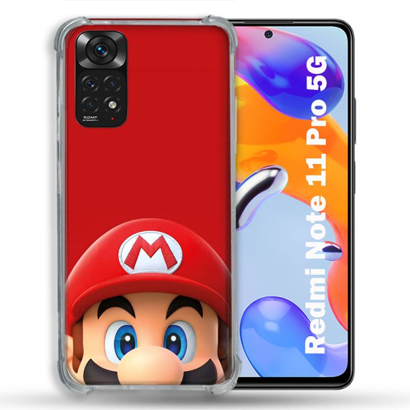 Coque Pour Xiaomi Redmi Note 11 Pro / 11 Pro 5G Mario Rouge