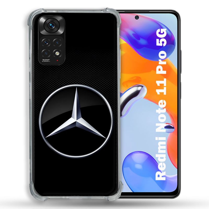 Coque Pour Xiaomi Redmi Note 11 Pro / 11 Pro 5G Mercedes Carbone