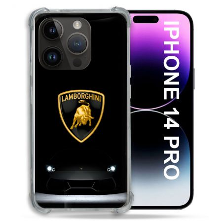 Coque Pour Iphone 14 Pro Lamborghini Noir