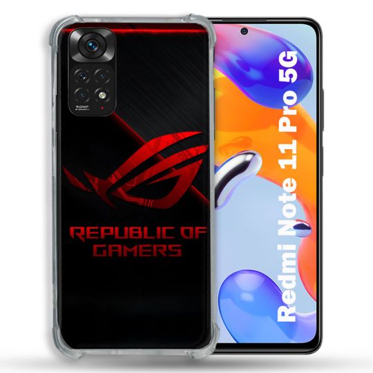 Coque Pour Xiaomi Redmi Note 11 Pro / 11 Pro 5G ROG Rouge