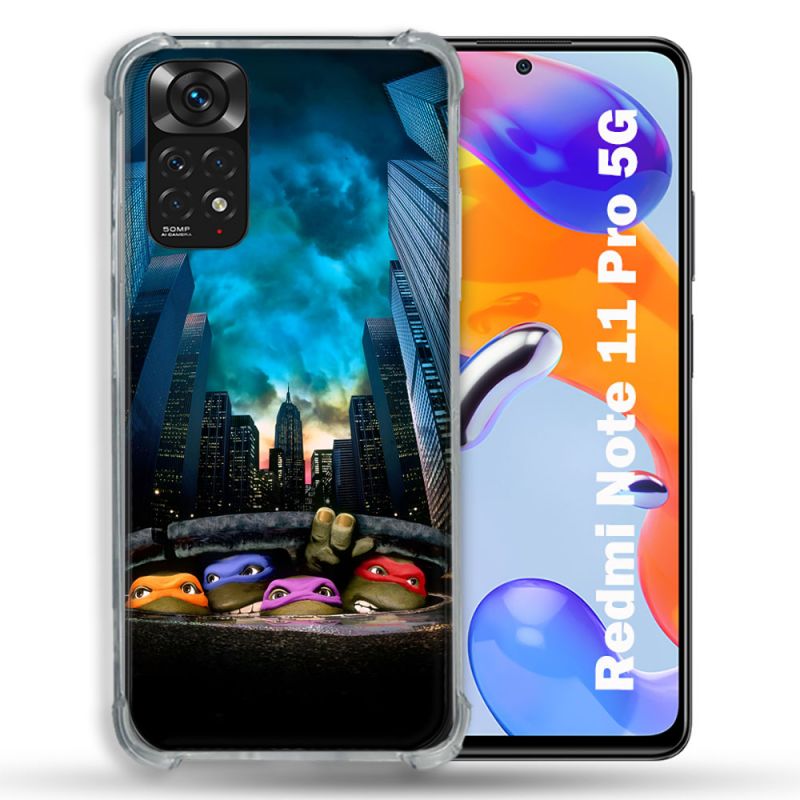 Coque Pour Xiaomi Redmi Note 11 Pro / 11 Pro 5G Tortue Ninja Ville