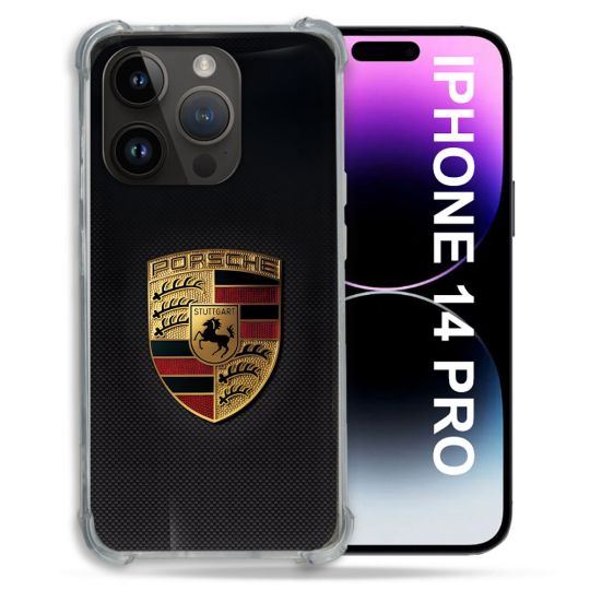 Coque Pour Iphone 14 Pro Porsche Carbone