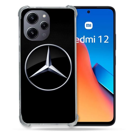 Coque Pour Xiaomi Redmi 12 5G Mercedes Carbone