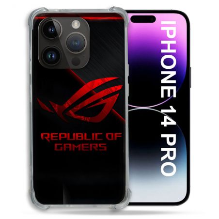 Coque Pour Iphone 14 Pro ROG Rouge