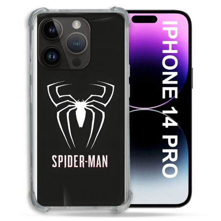 Coque Pour Iphone 14 Pro Spiderman Logo