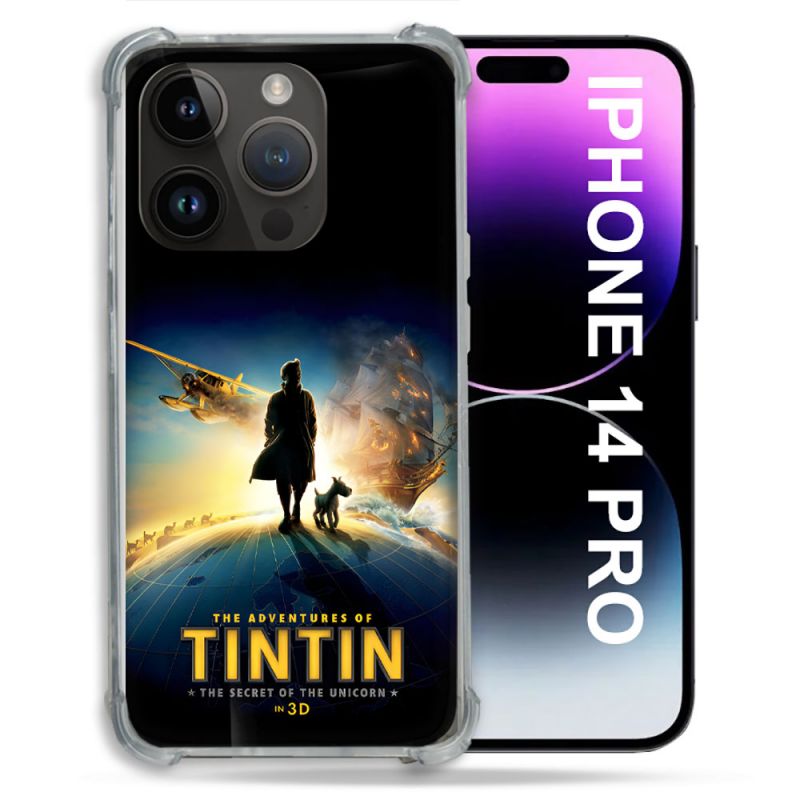 Coque Pour Iphone 14 Pro Tintin Affiche