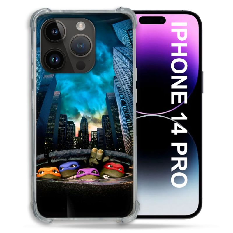 Coque Pour Iphone 14 Pro Tortue Ninja Ville