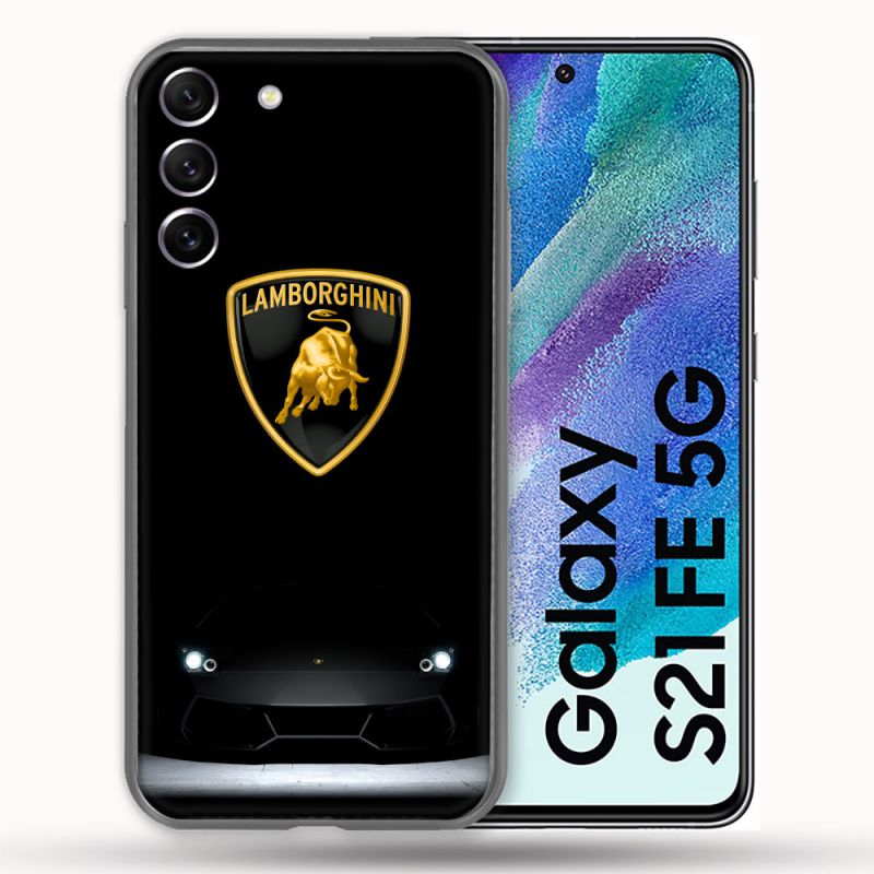 Coque Pour Samsung Galaxy S21 FE Lamborghini Noir