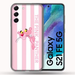 Coque Pour Samsung Galaxy S21 FE Panthere Rose