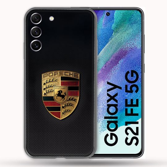 Coque Pour Samsung Galaxy S21 FE Porsche Carbone