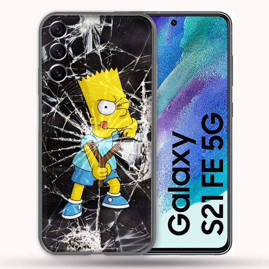 Coque Pour Samsung Galaxy S21 FE Simpson Bart