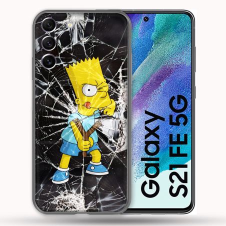Coque Pour Samsung Galaxy S21 FE Simpson Bart